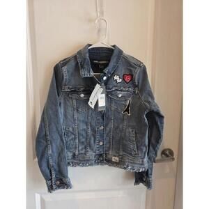 Karl Lagerfeld Size Small Blue Cotton Denim Jacket